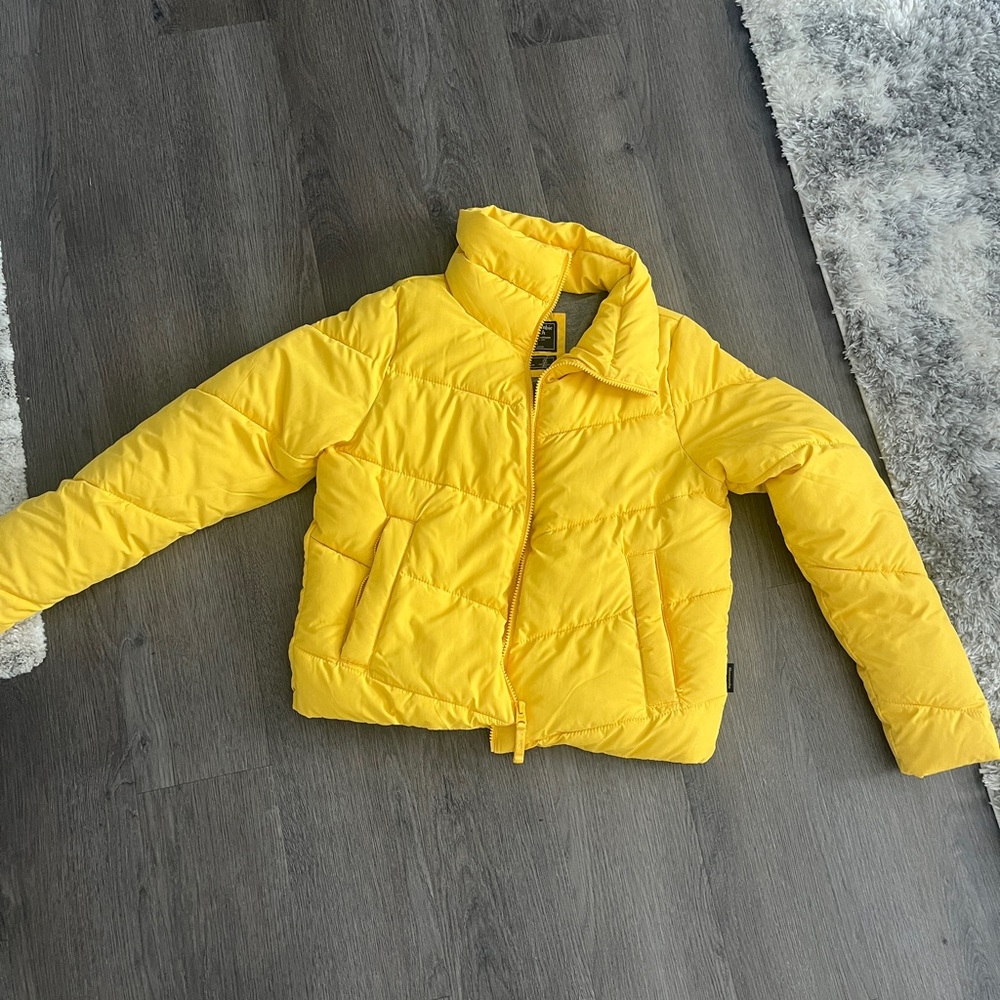 Abercrombie & Fitch Yellow and Gray Jacket